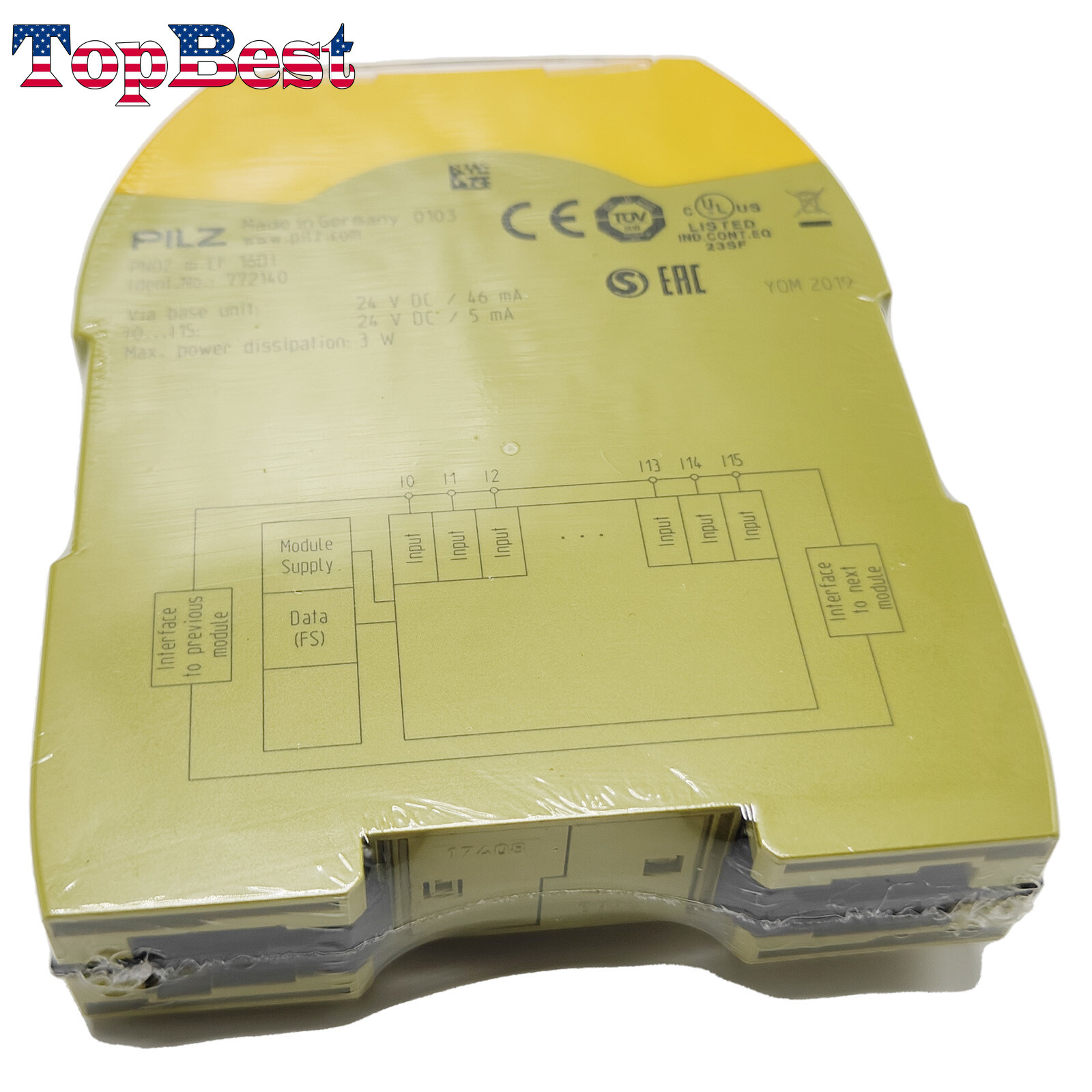 New Module Safety Relay for PILZ 772140 PNOZ m EF 16DI 772140 Safety Relay