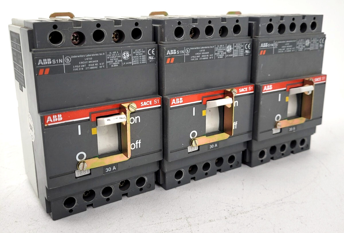 (Lot of 3) S1N030TL S1N SACE S1 ABB 30 Amp Circuit Breaker – Next Day Option