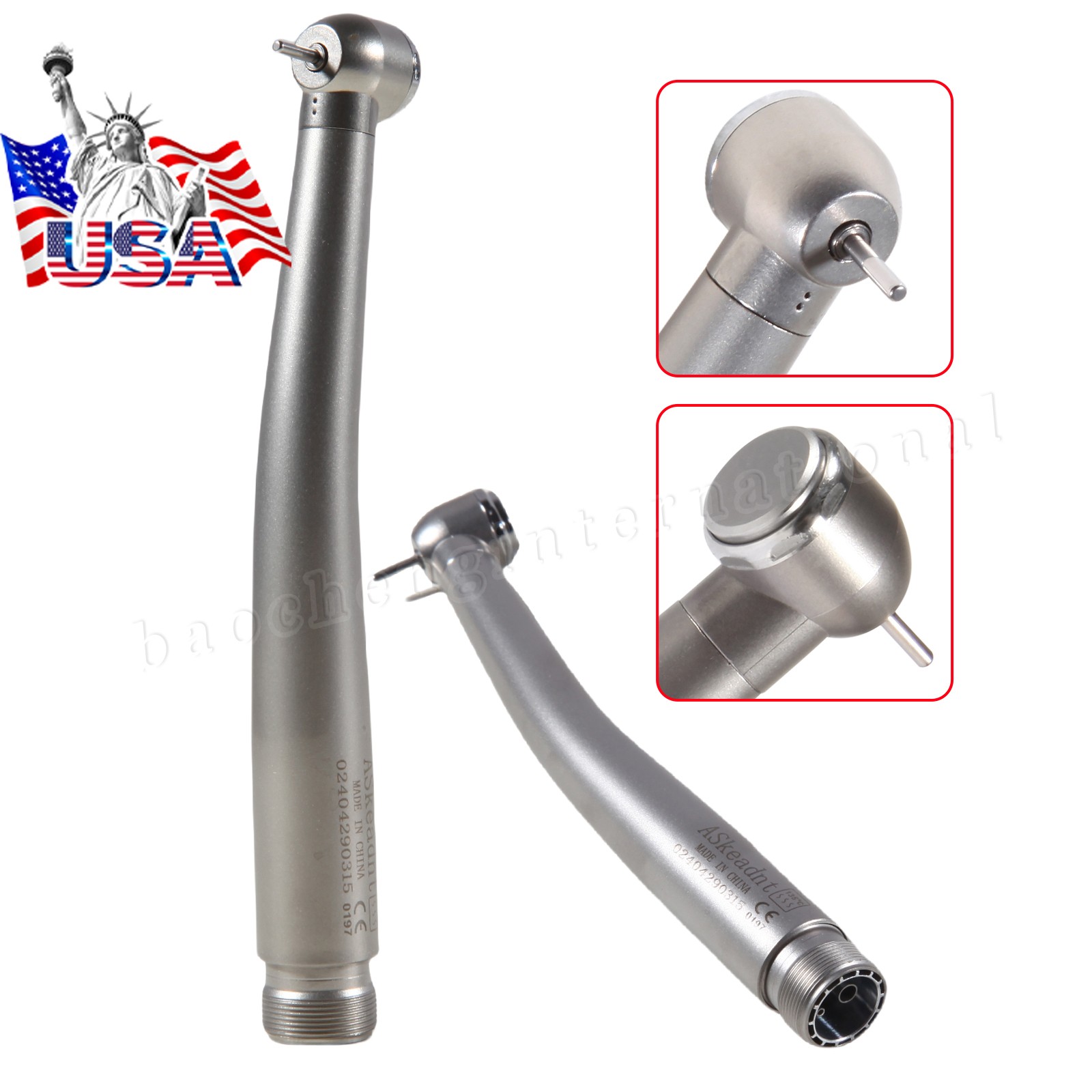 Turbina NSK PANA MAX Style Dental High Speed Handpiece Push Button 2 Hole Borden