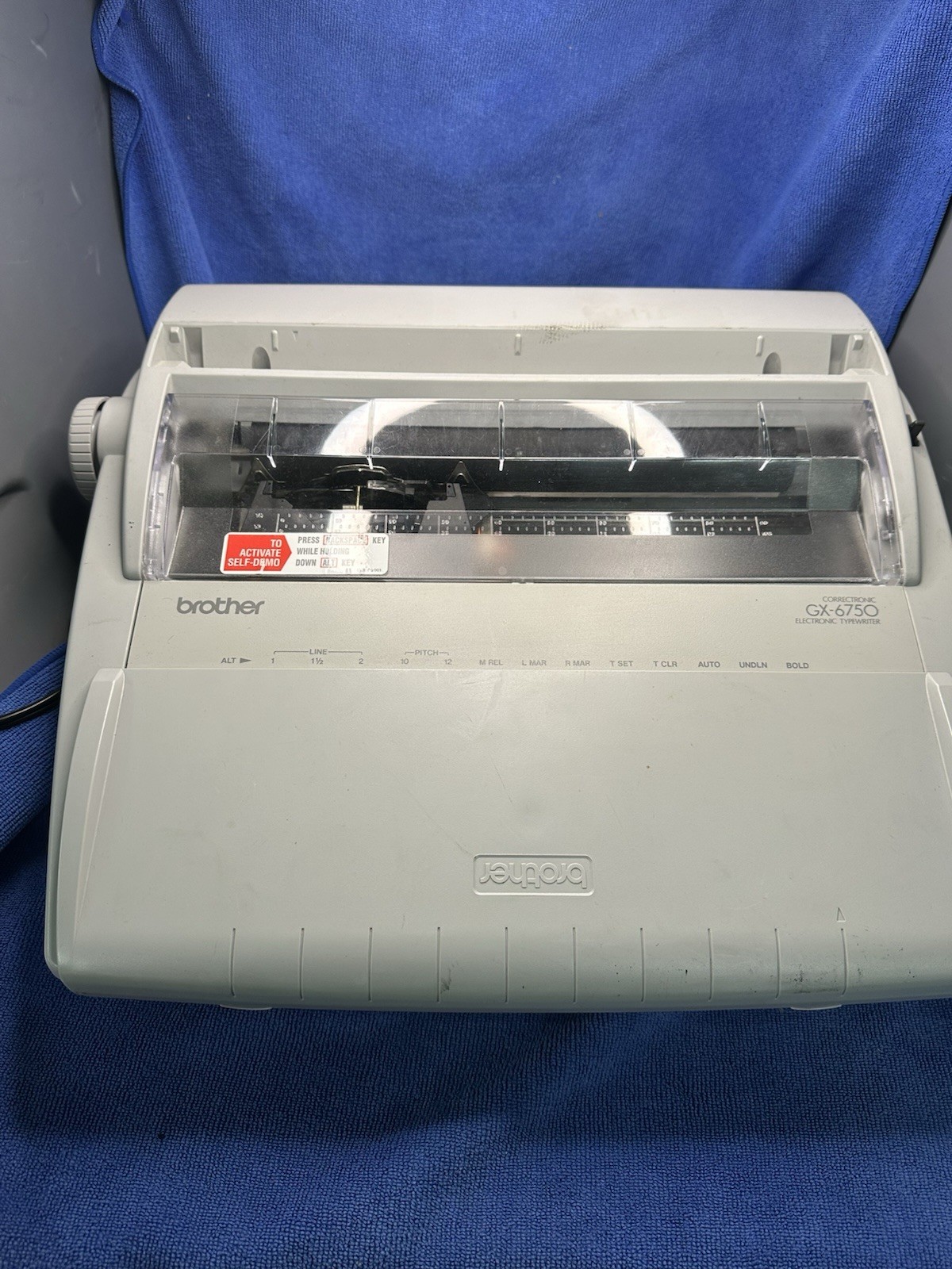 Brother Model GX-6750 Correctronic Electric Typewriter Tested Excellent