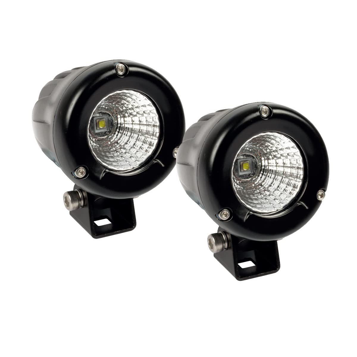 Lightronic Offroad 2.6 Round Motorcycle Led Fog Light Pods 6000K Cool-White