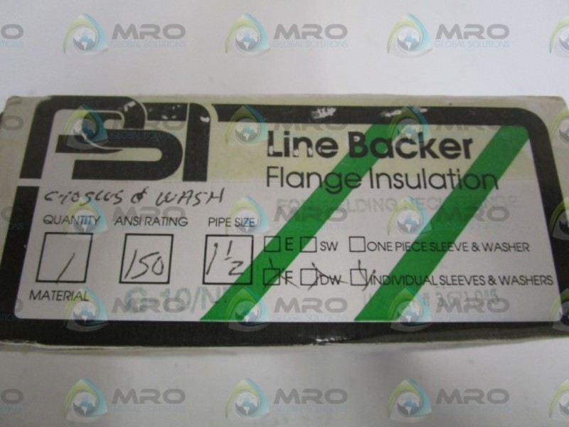 PSI 1-1/2″ LINE BACKER FLANGE INSULATION G-10/NIT NSFS
