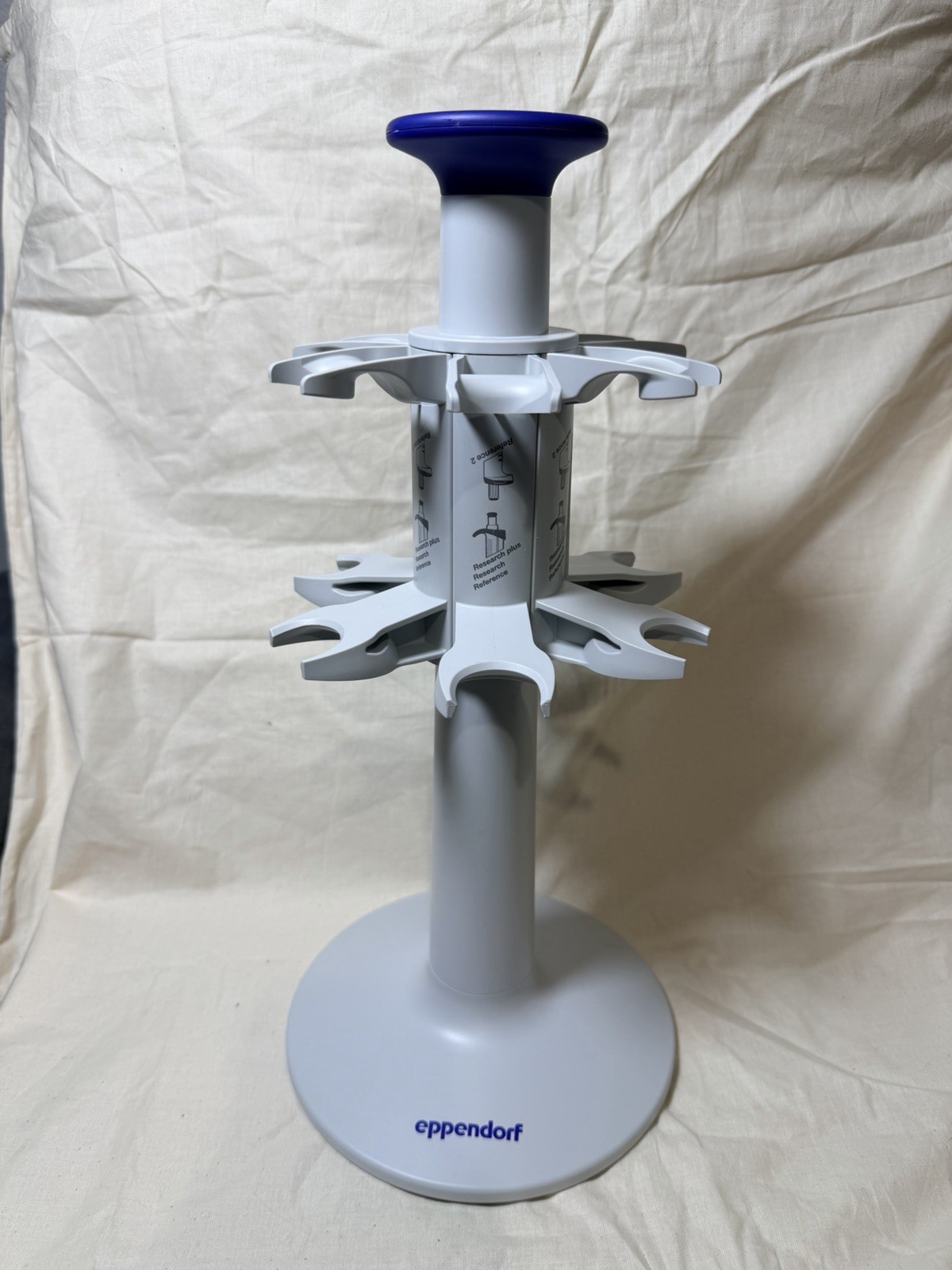 Eppendorf Research Plus Pipette Carousel Stand w/ Adjustable Holder