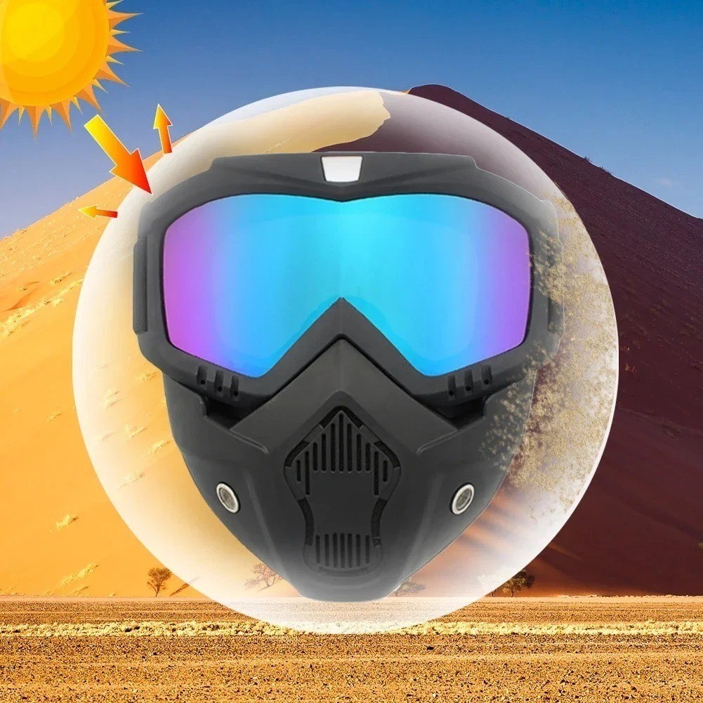 Safety Work Full Face Mask Shield & Goggles, Construction Eye Protection Eyewear