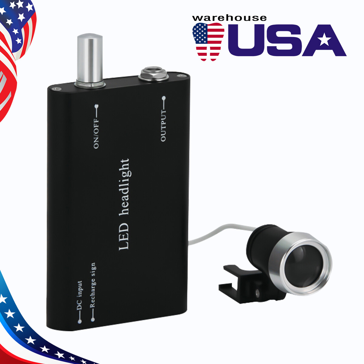Dental Surgical LED Head Light Lamp for Binocular Loupes Magnifier