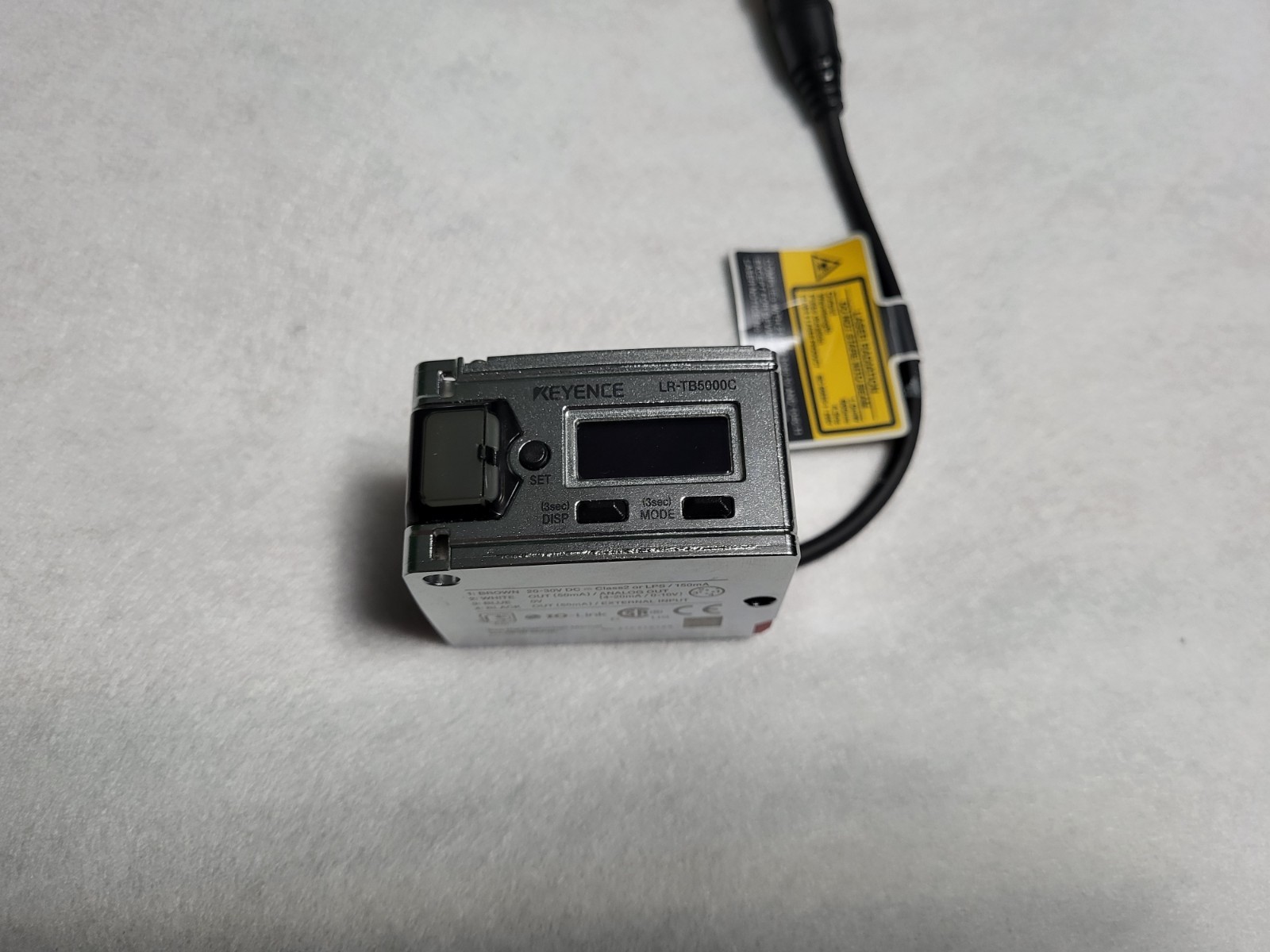 Keyence LR-TB5000C Laser Sensor, 5m Distance, M12 Connection, Class 2