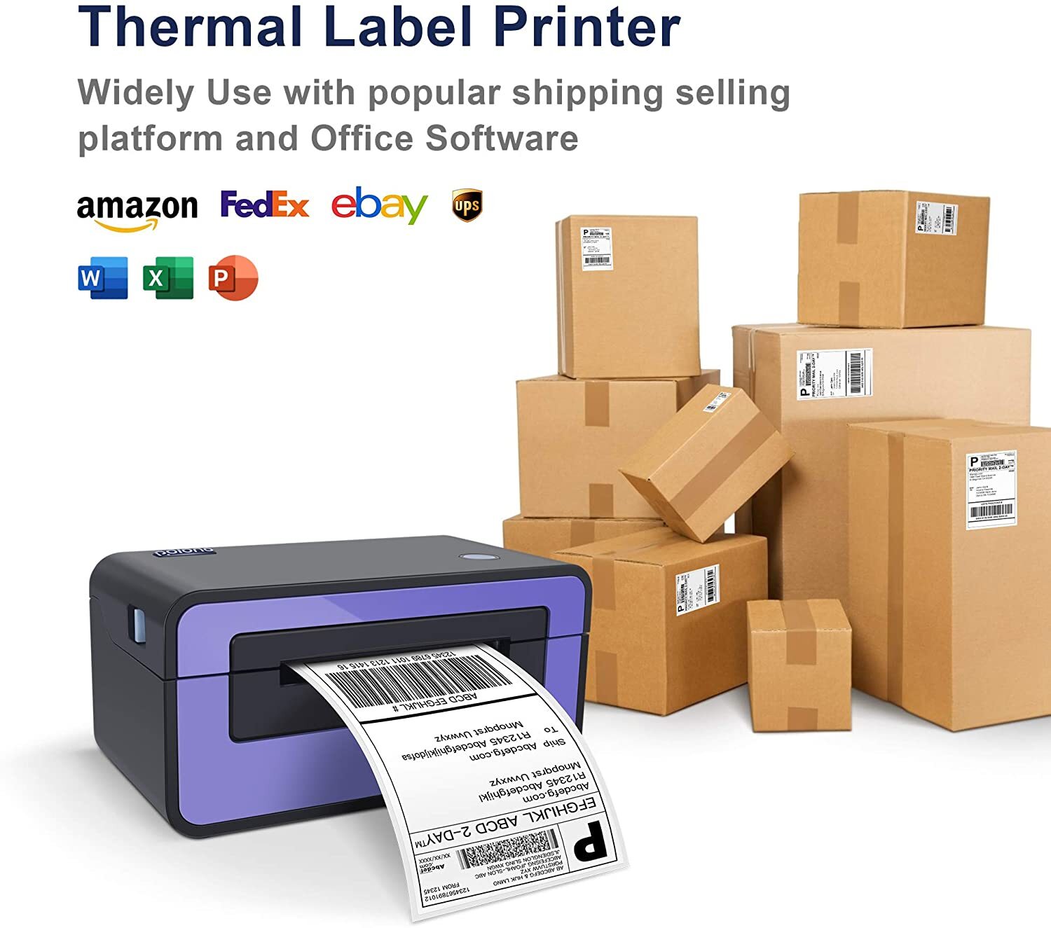 3000 Fanfold 4×6 Direct Thermal Label. High Quality.Certified by UPS 4″X6″ Label