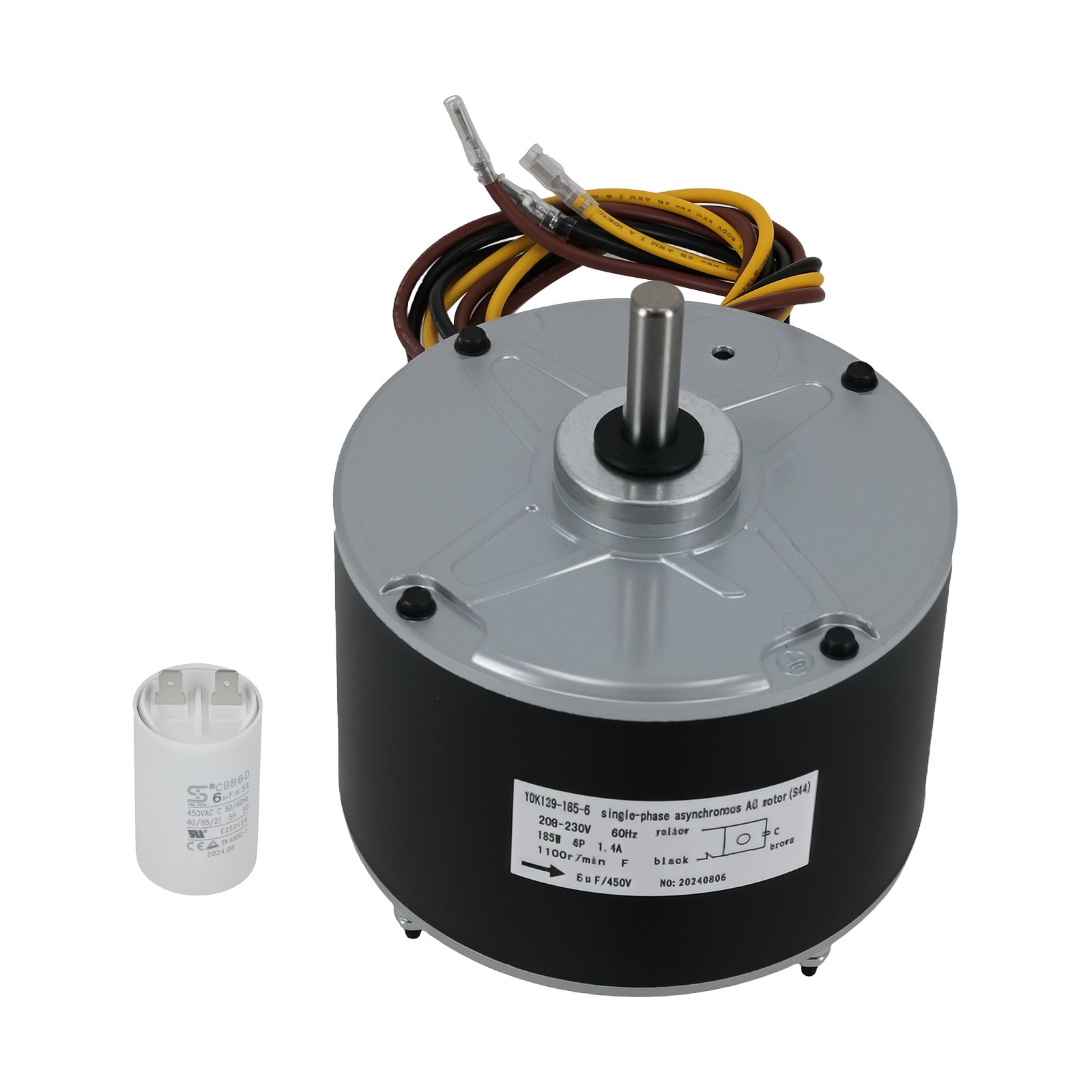 Condenser Motor Fan For Genteq GE 5KCP39EGS070S 5KCP39EGY823S 3905 60Hz 1.4A