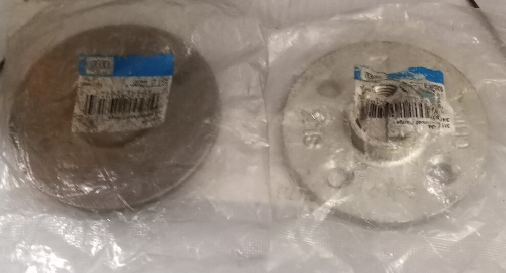 LDR 3/4” Galvanized Floor Flange 310 F-34 Lot of 2 From Vietnam and China