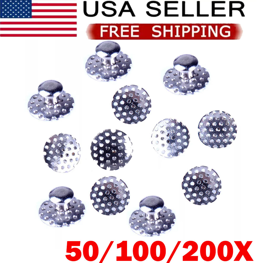 50/100/200Pcs For Denal Ortho TOMY Round Perforated Hollow Lingual Buttons USA