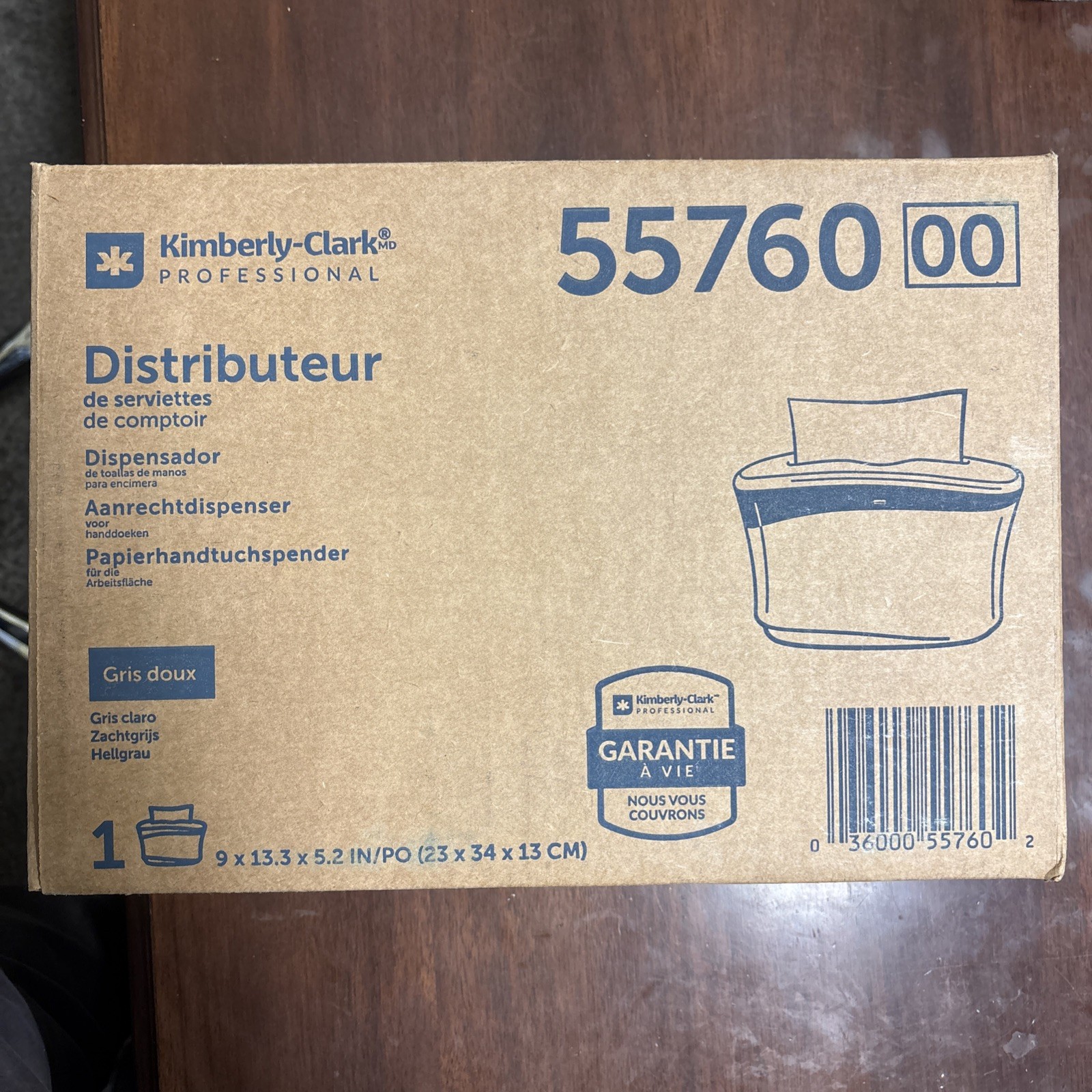 Kimberly Clark 5576000 countertop Hand towel dispenser Soft Grey 55760 Qty-1