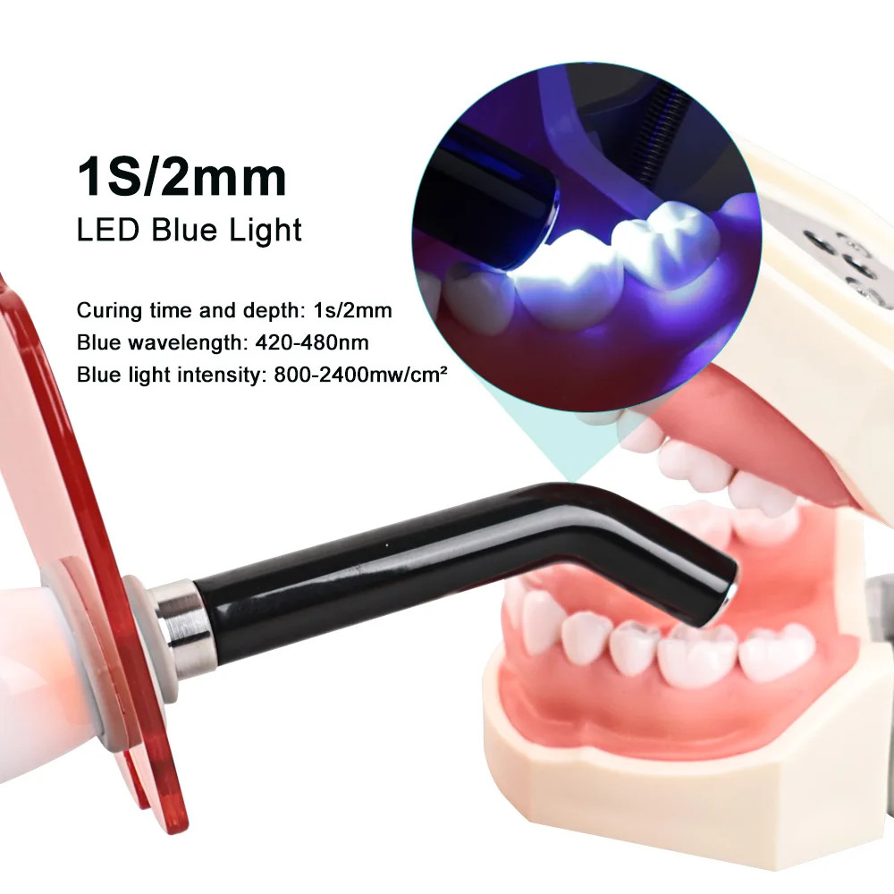 Dental Wireless Cordless LED Cure Curing Light Lamp 2000mw 5W Tool Resin Cure US