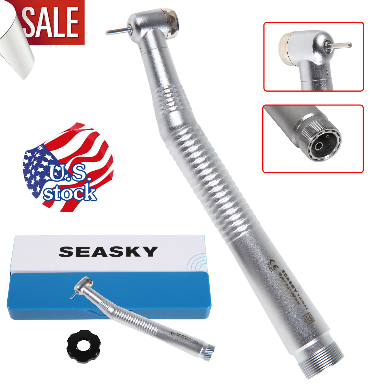 10 Pcs NSK Style Dental High Speed Push Button Turbine Handpiece 2 Hole Y1BA2