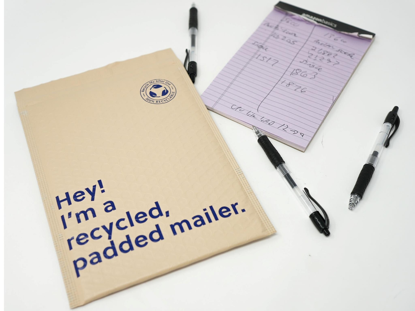 6×10 Khaki Fully Recyclable Bubble Padded Envelopes, Recycled Eco- Friendly Poly