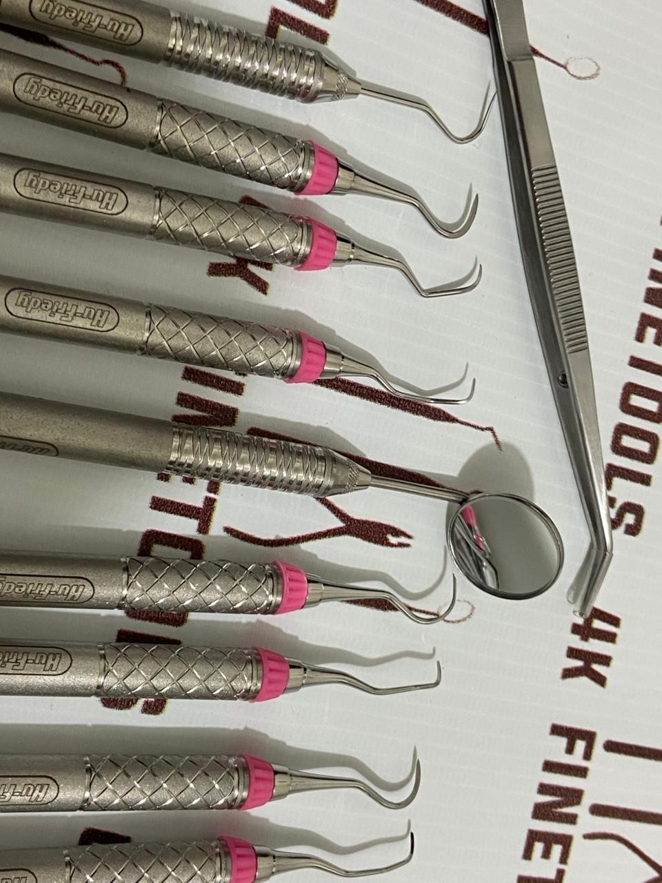 Hu Friedy Dental Hygiene Instruments Set of 10 PCS With Sterlization Cassette