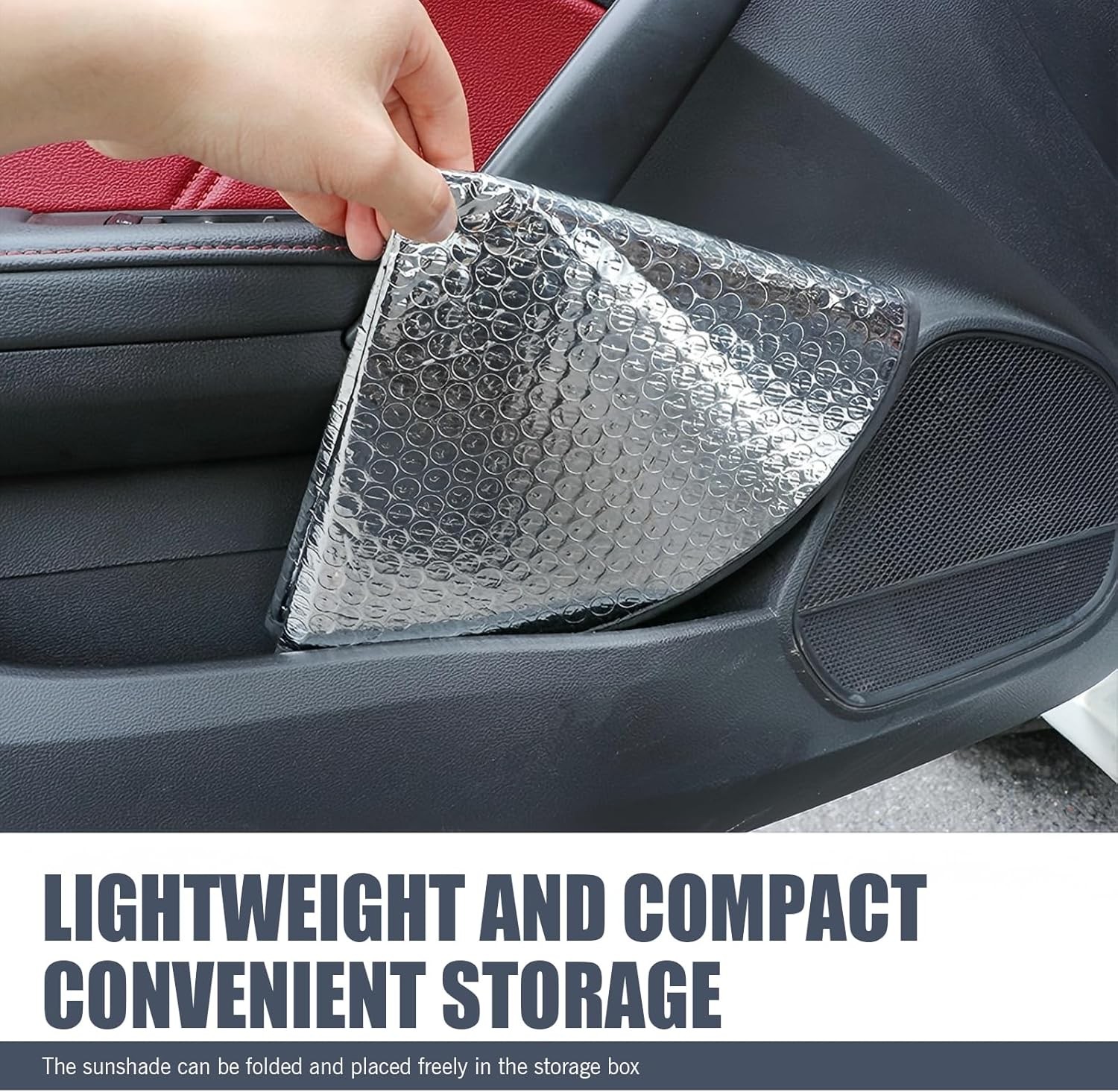 Universal Car Steering Wheel Sun Shade & Heat Shield, Aluminum Foil UV Protector