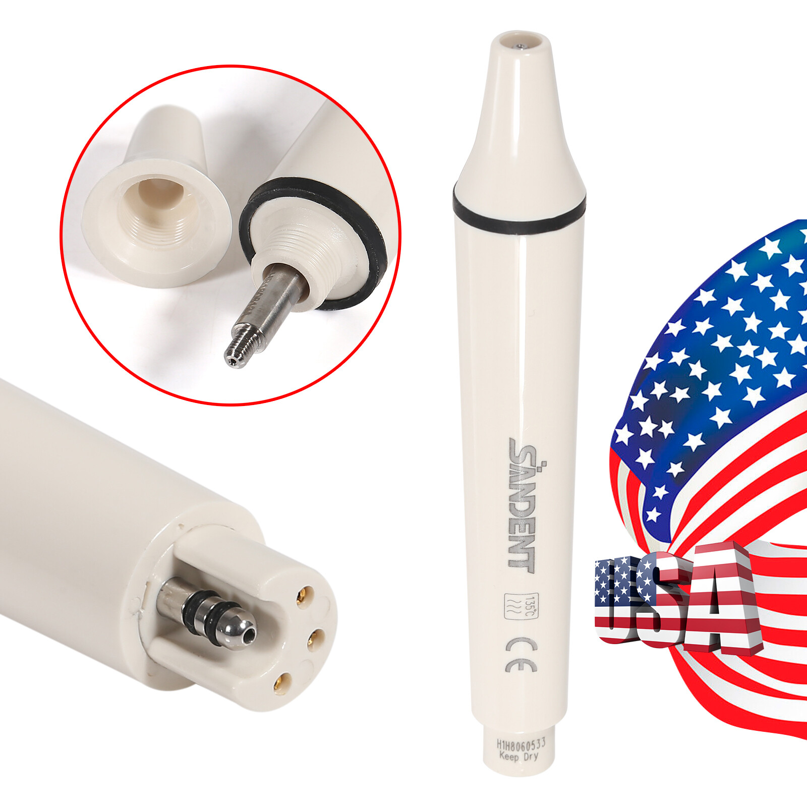 USA SKYSEA DENTAL Piezo Ultrasonic Scaler Handpiece Fit EMS SKYSEA SANDENT
