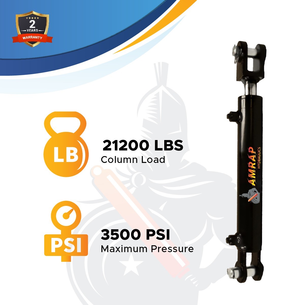 3×12 Hydraulic Cylinder -3″ Bore x 12″ Stroke Welded Clevis Hydraulic Cylinder