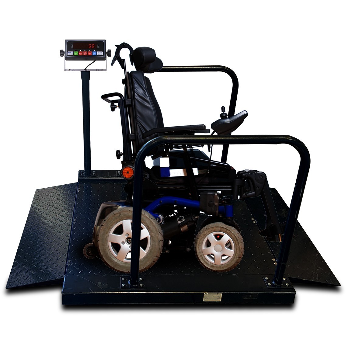 BA-ROWS Wheelchair Scale with Ramps Handrail Indicator 1000 LB