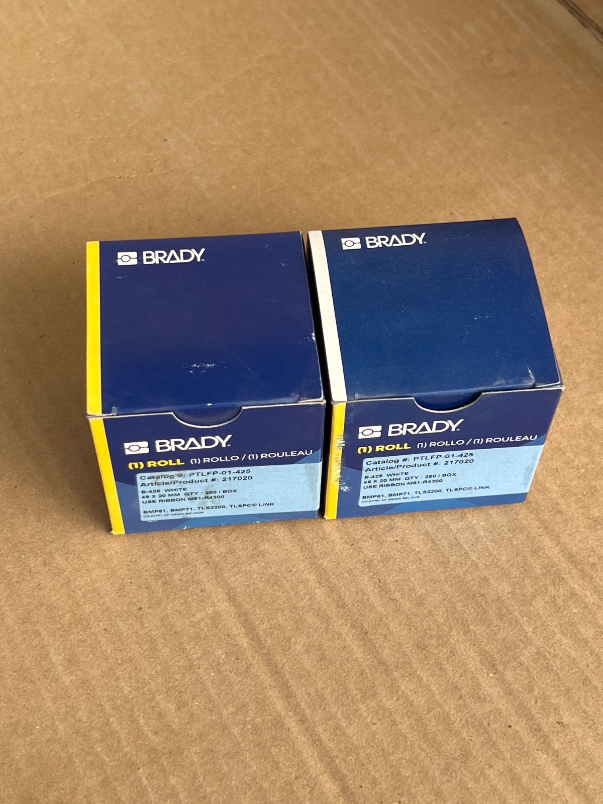 (Lot 2 Pcs) Brady PTLFP-01-425 Roll 217020