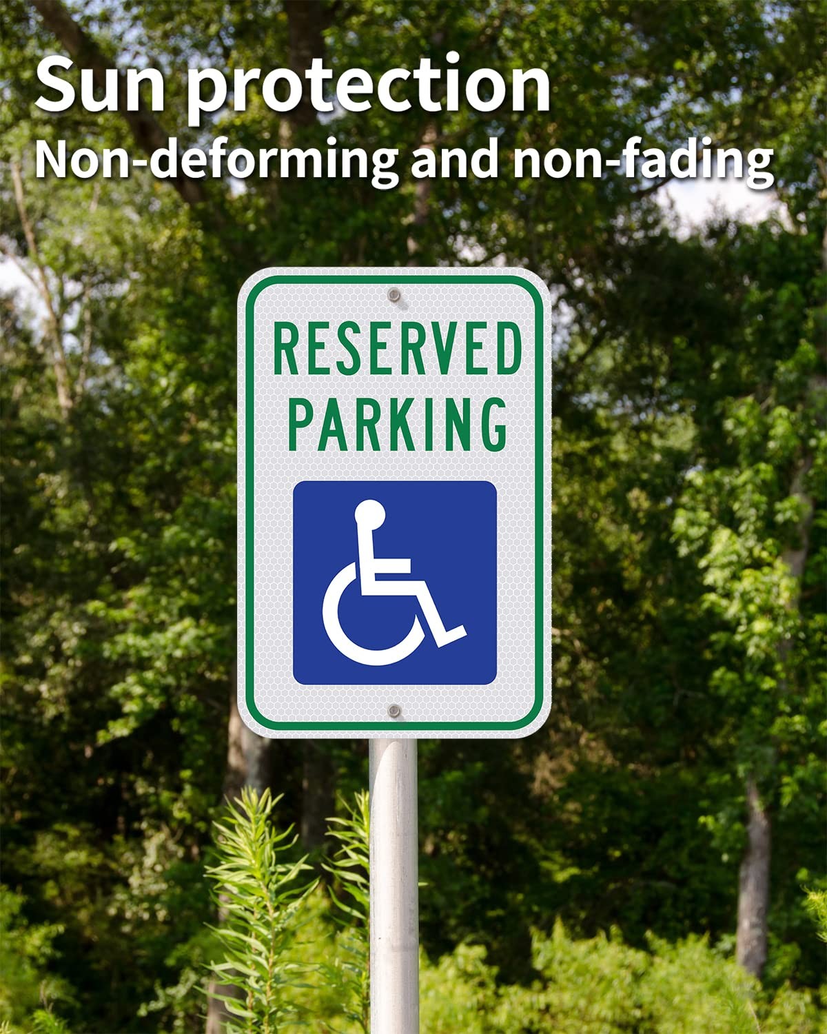 Handicap Parking Sign-18 X 12 Inch Aluminum Sign, with ADA Accessibility Symbol,