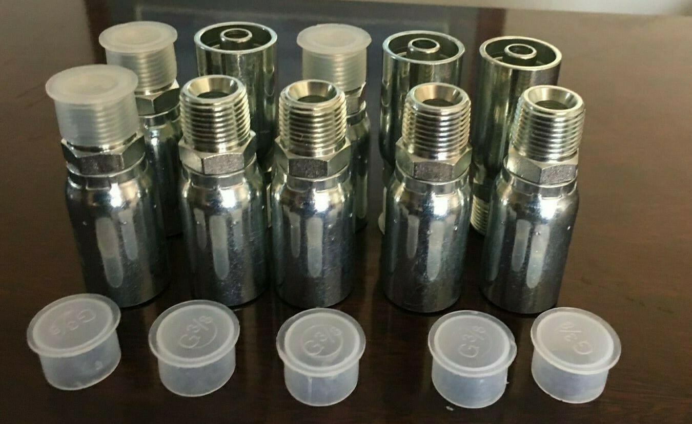 # MP-08-08, 10 PK, 1/2″ Hose x 1/2″ NPT Male Pipe Hydraulic Hose Fittings HY