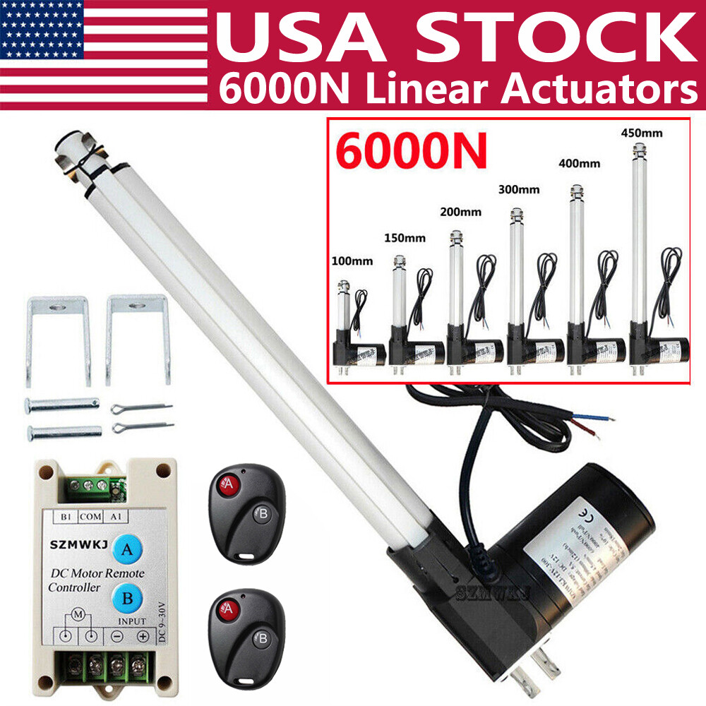 1320lb Linear Actuator 4″-18″ Heavy Duty 6000N 12V Motor Controller RV Auto Lift