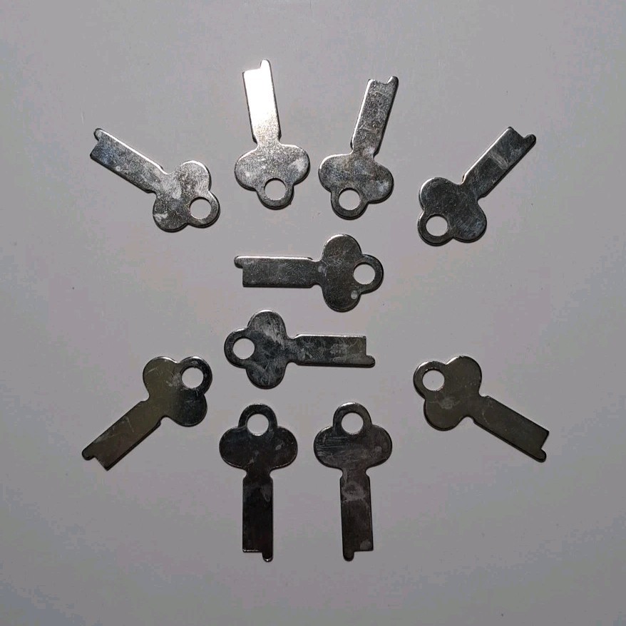 Vintage Ilco Corporation Key Blank #1426 Lot of 10 .050 Thick × .300 Wide