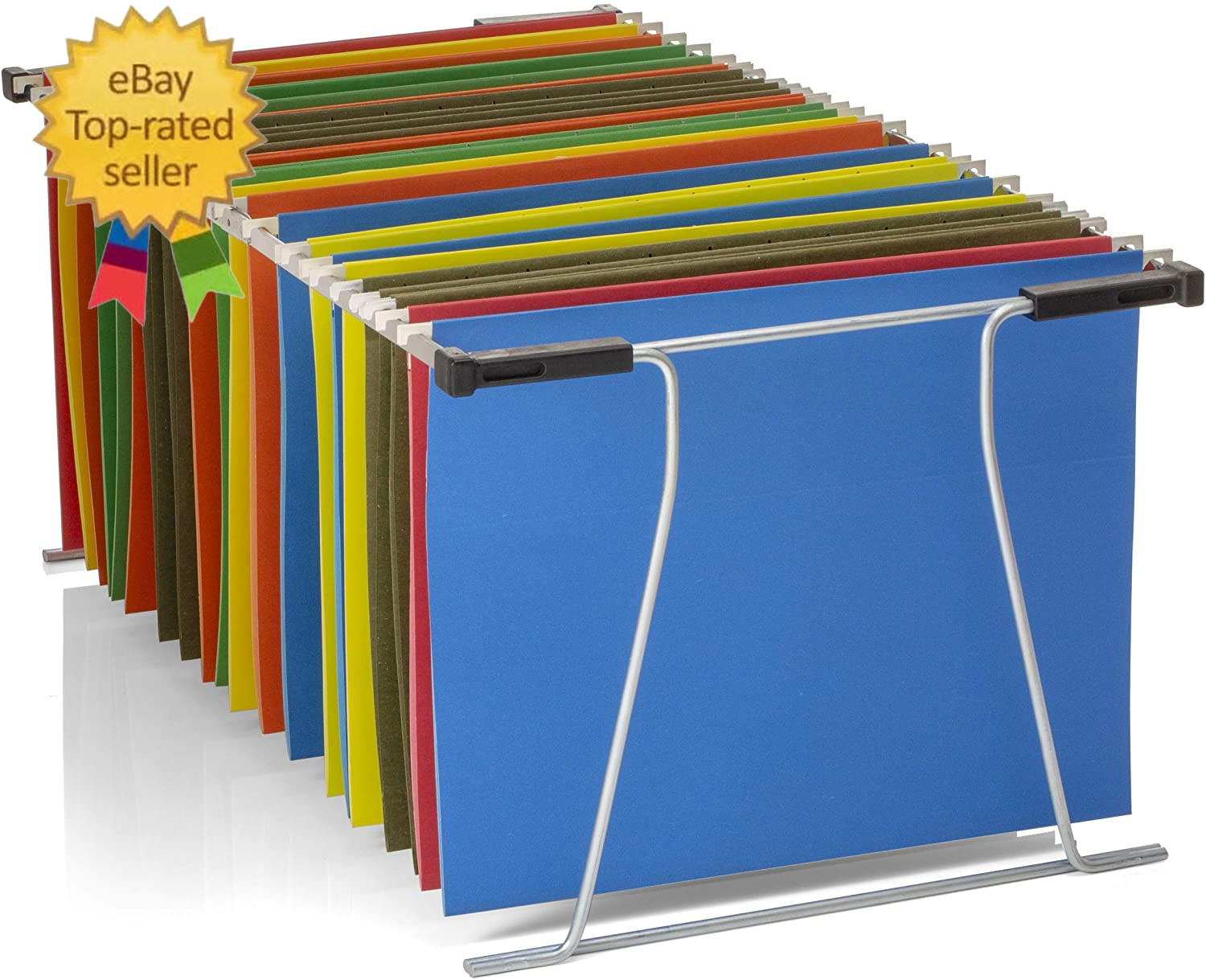 Universal Hanging File Frame, Letter and Legal Size, Rails 24 to 27, Steel 1 Set