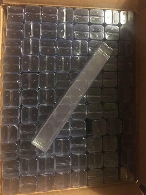78pk Adj. Length, 1″ Dia. Clear Square Packaging Mailing Shipping Storage Tube