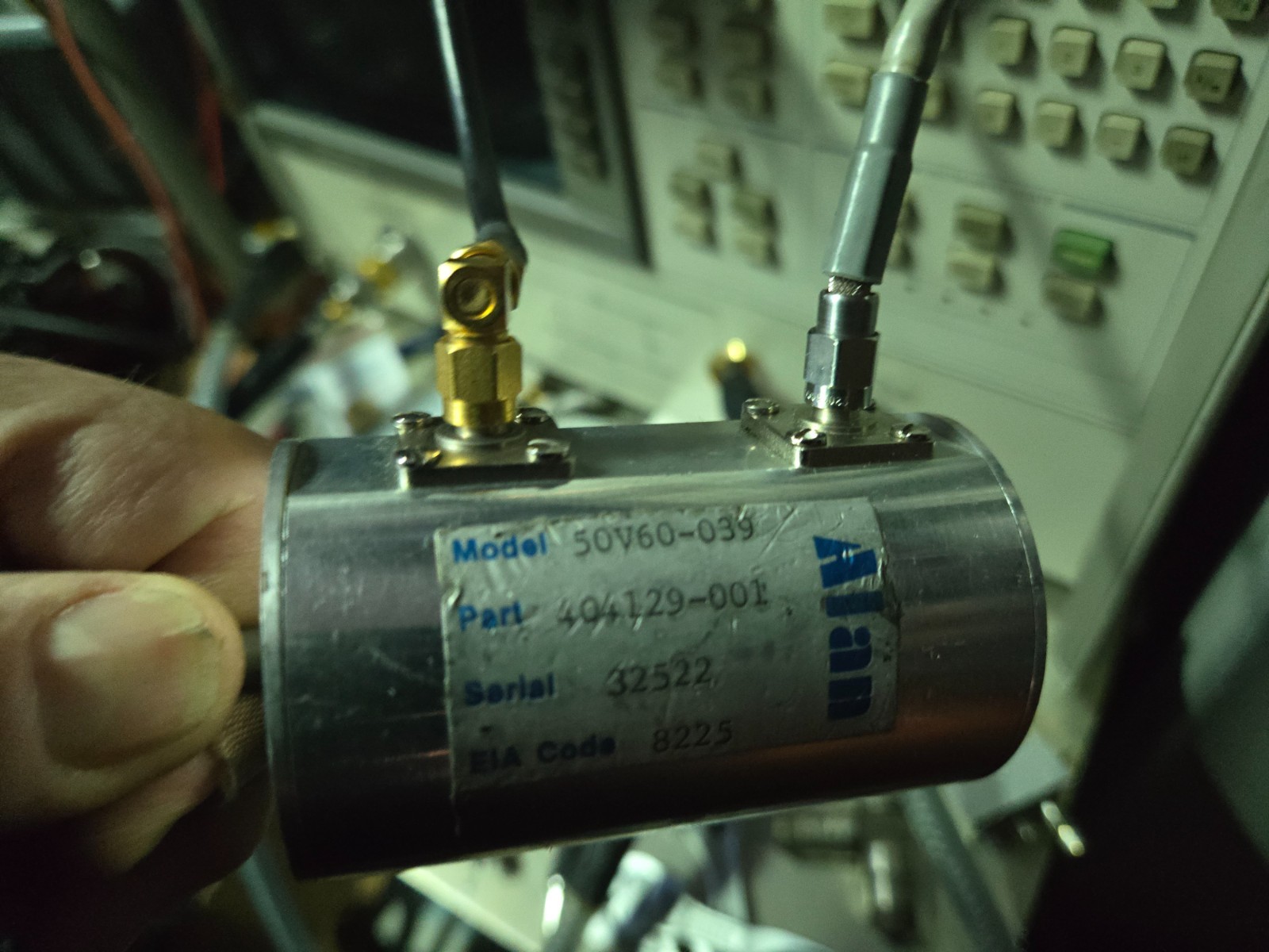 Allen Industries 50V60-001 rotary step attenuator 0-60dB SMA Tested