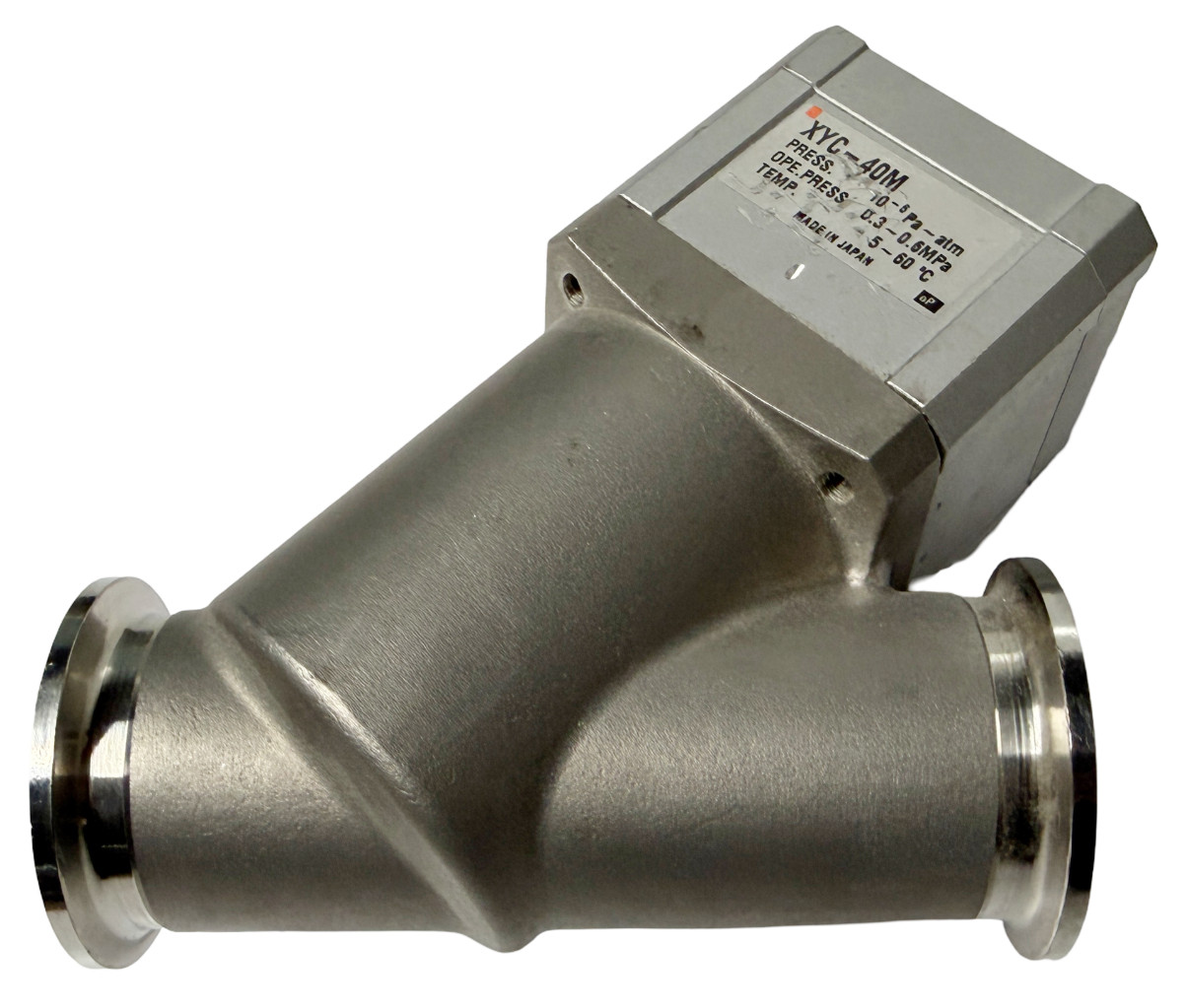 SMC XYC-40M High Vacuum Valve 10⁻⁶ Pa-atm 0.3-0.6 MPa 5-60°C