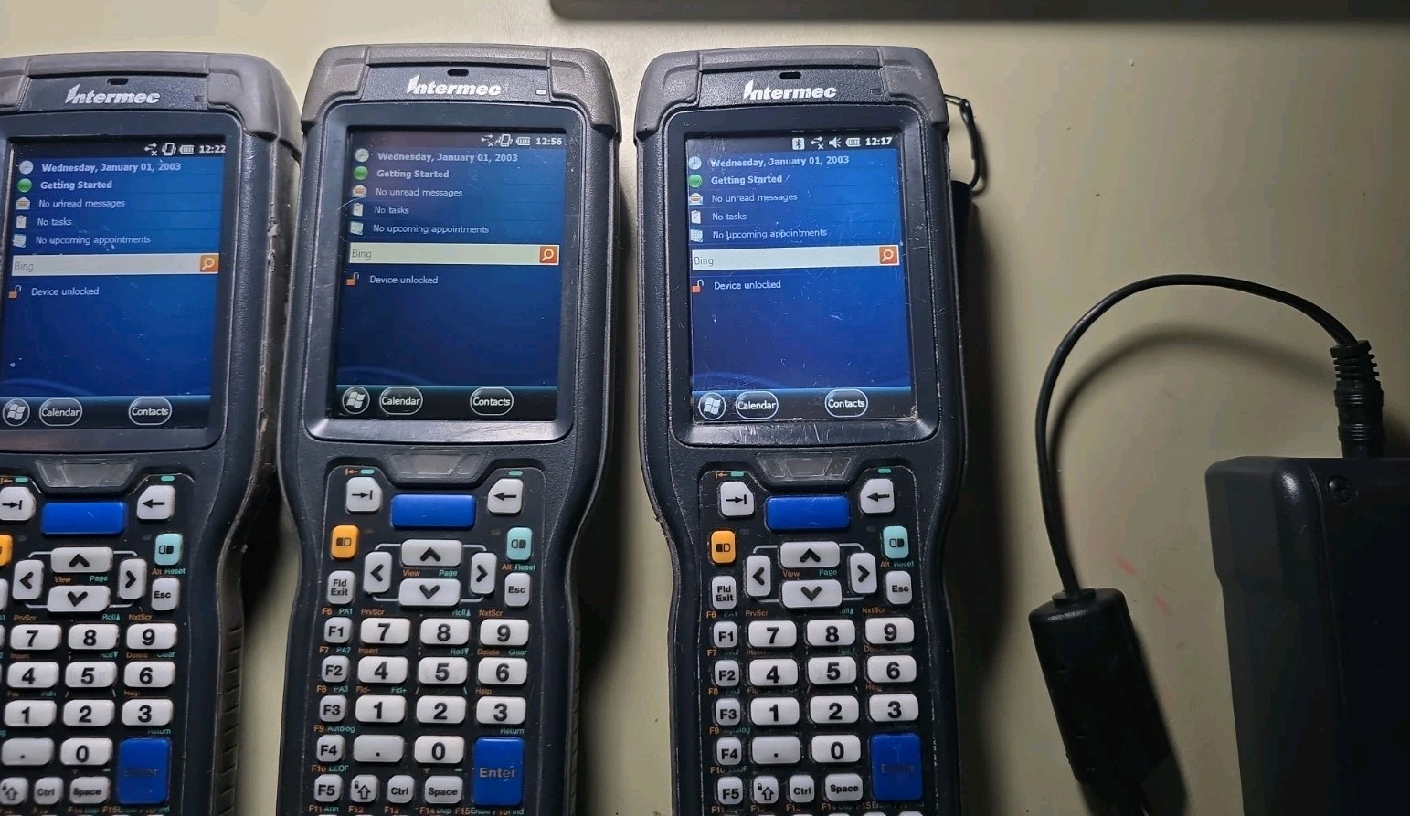 Honeywell Intermec 4X CK71 Barcode Scanners Charger & Batteries