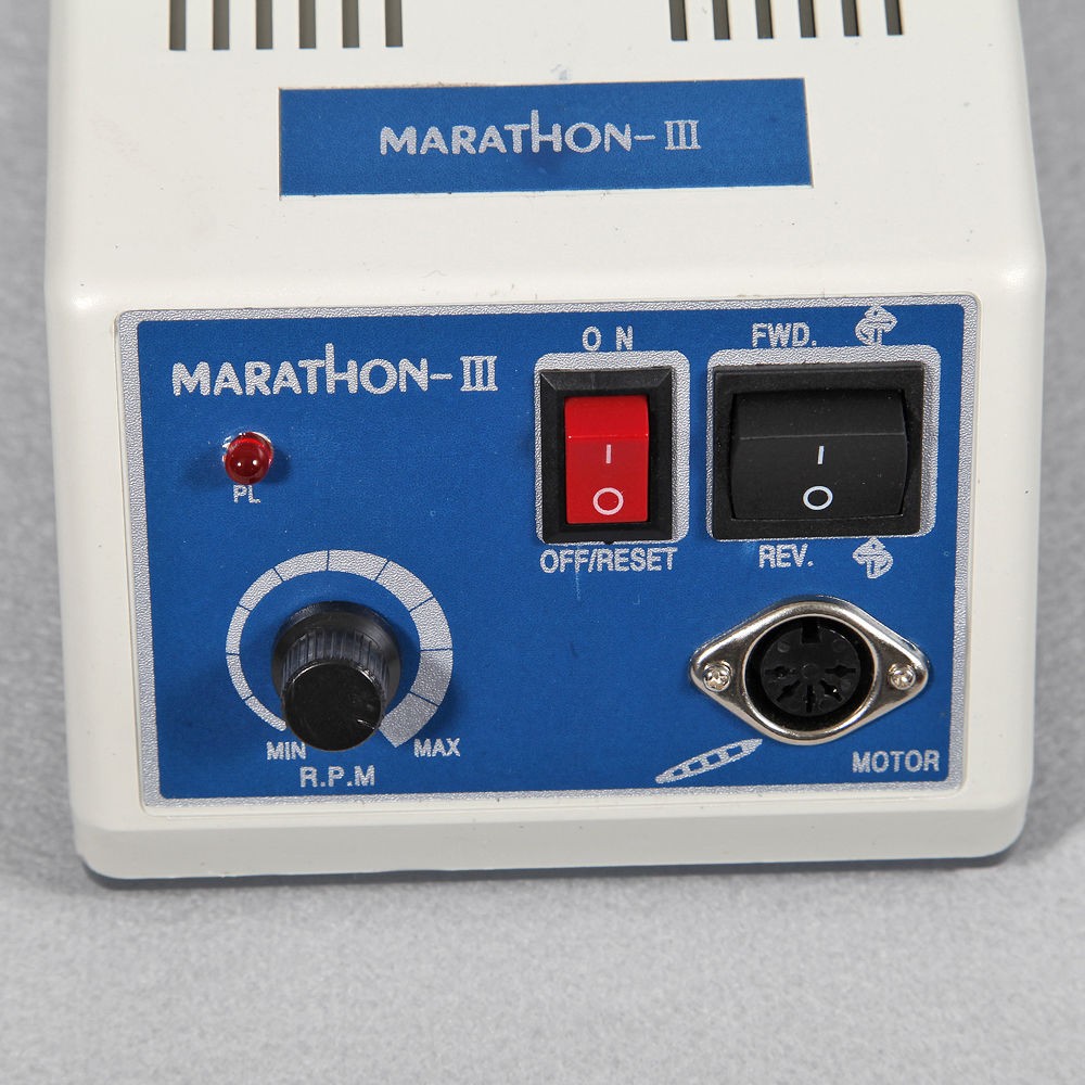 Dental Lab Marathon Micromotor Straight Handpiece/Contra Angle Polisher +10Burs