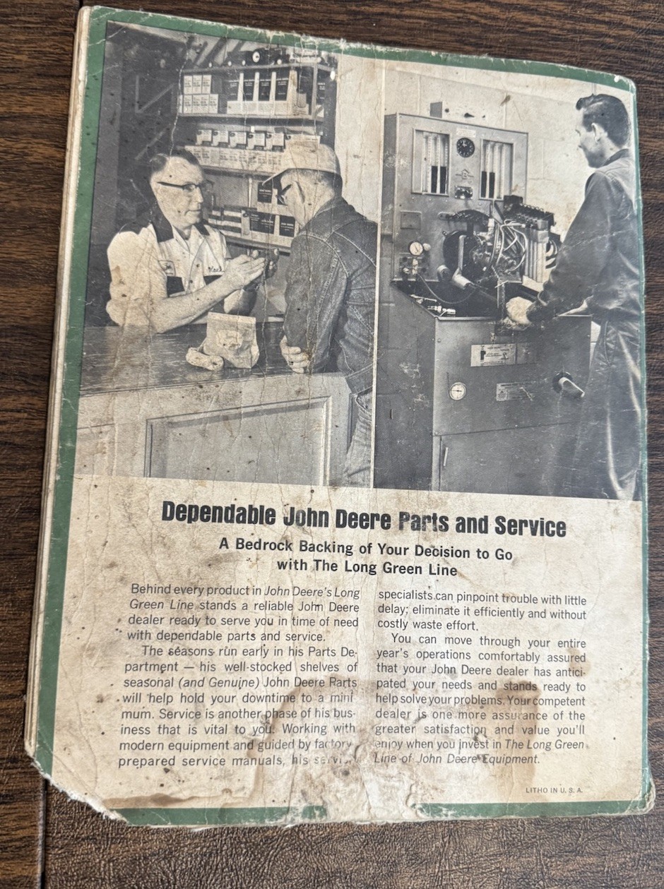 Three (3) John Deere Combine & Heads Operator Manuals from the 1960 & 1970’s