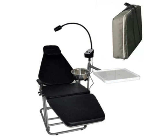 Dynamic DU32L Portable Folding Dental Patient Chair with Dentist Stool DU08 USA
