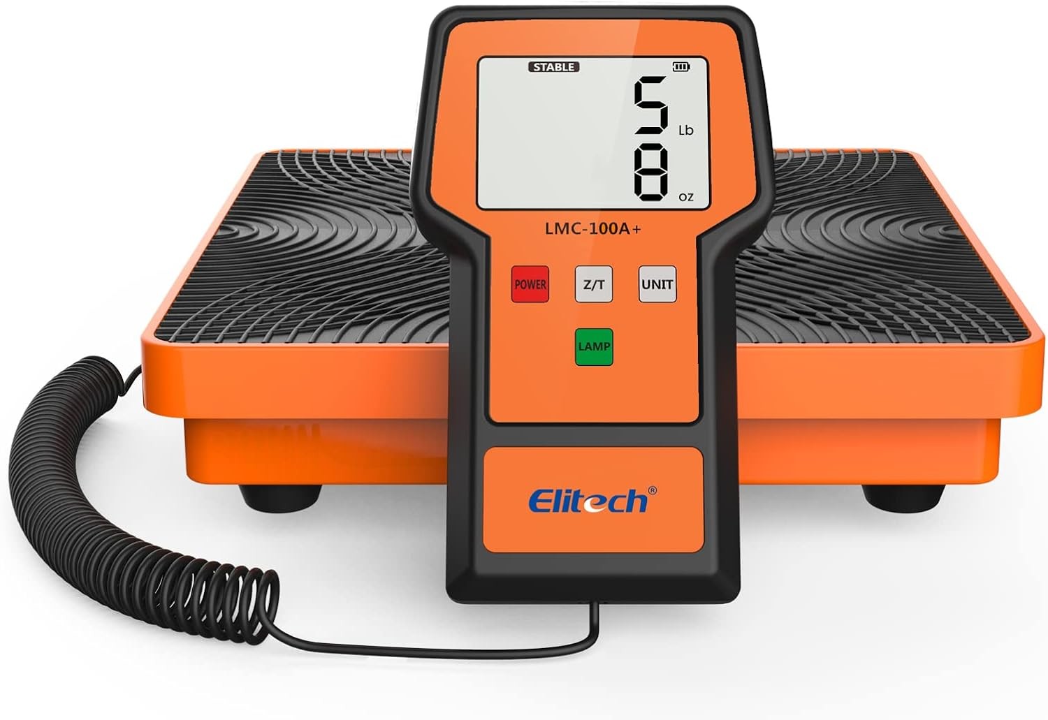 Elitech LMC-100A+ Electronic Digital Refrigerant Scale Charging HVAC 220lb 100KG