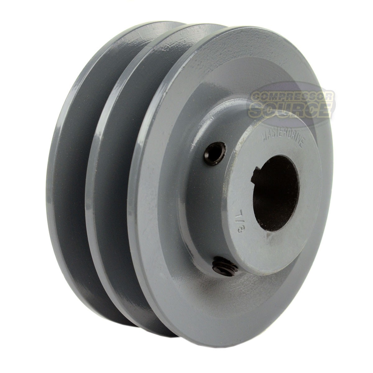 Cast Iron 4″ Dual Groove Pulley Belt A Section 4L Pulley fits 7/8″ Shaft