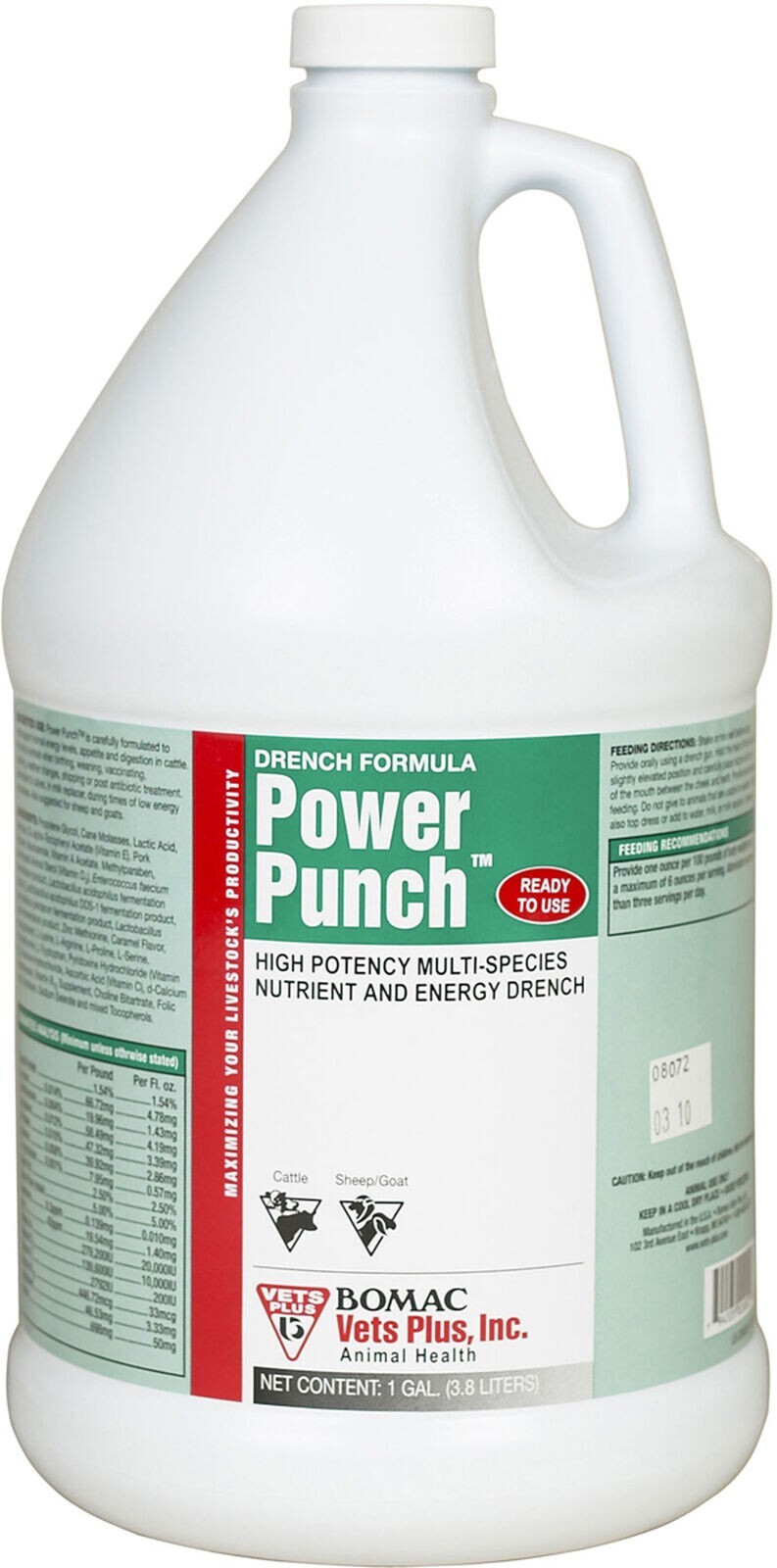 Power Punch High Potency Multi-Species Nutrient and Energy Drench, 1 Gallon