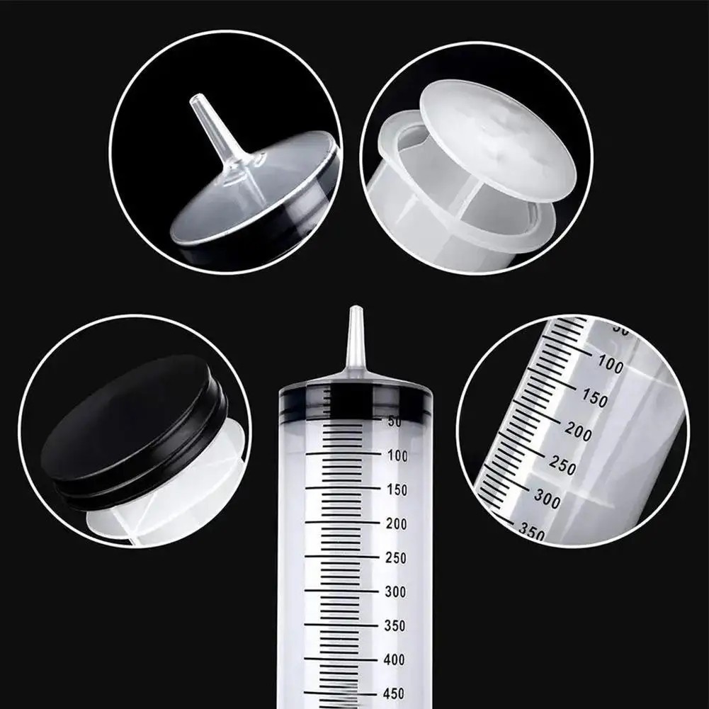 100ml/550ml Large Capacity Syringe Reusable Pump Measuring With 1m Tube Feeding