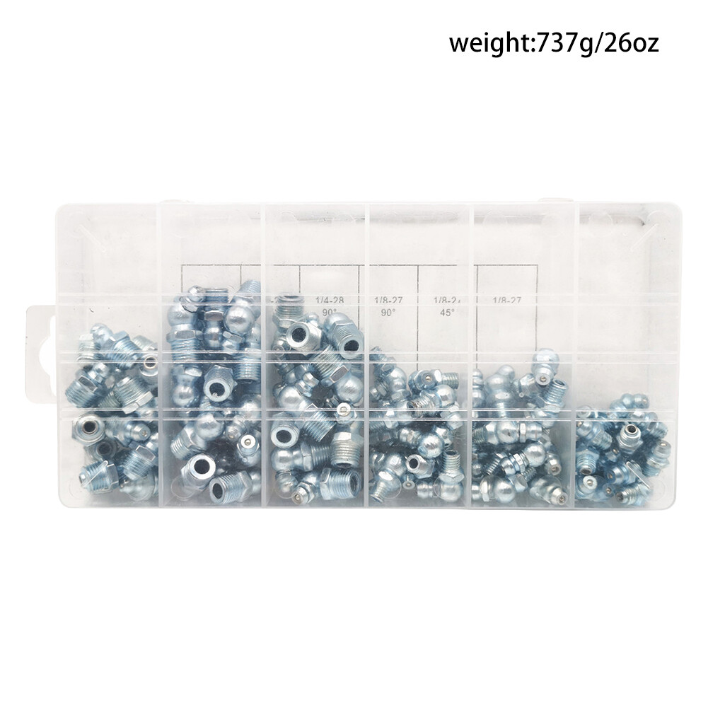 US110Pc Hydraulic Grease Assortment Lube Lubrication Assorted Zerk Straight90/45