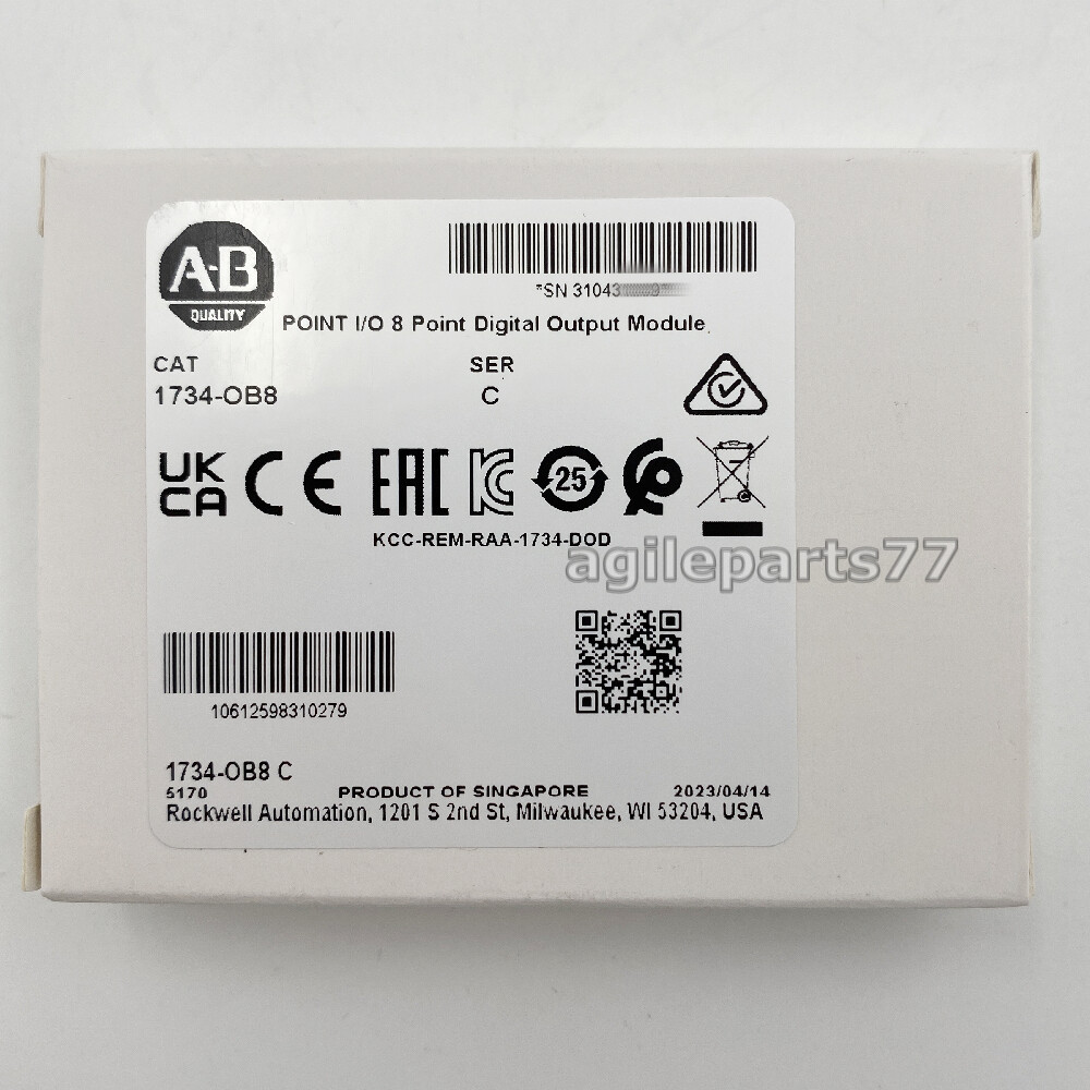 AB 1734-OB8 Ser C Point I/O 8-Point Digital Output Module 1734OB8 New Sealed TX