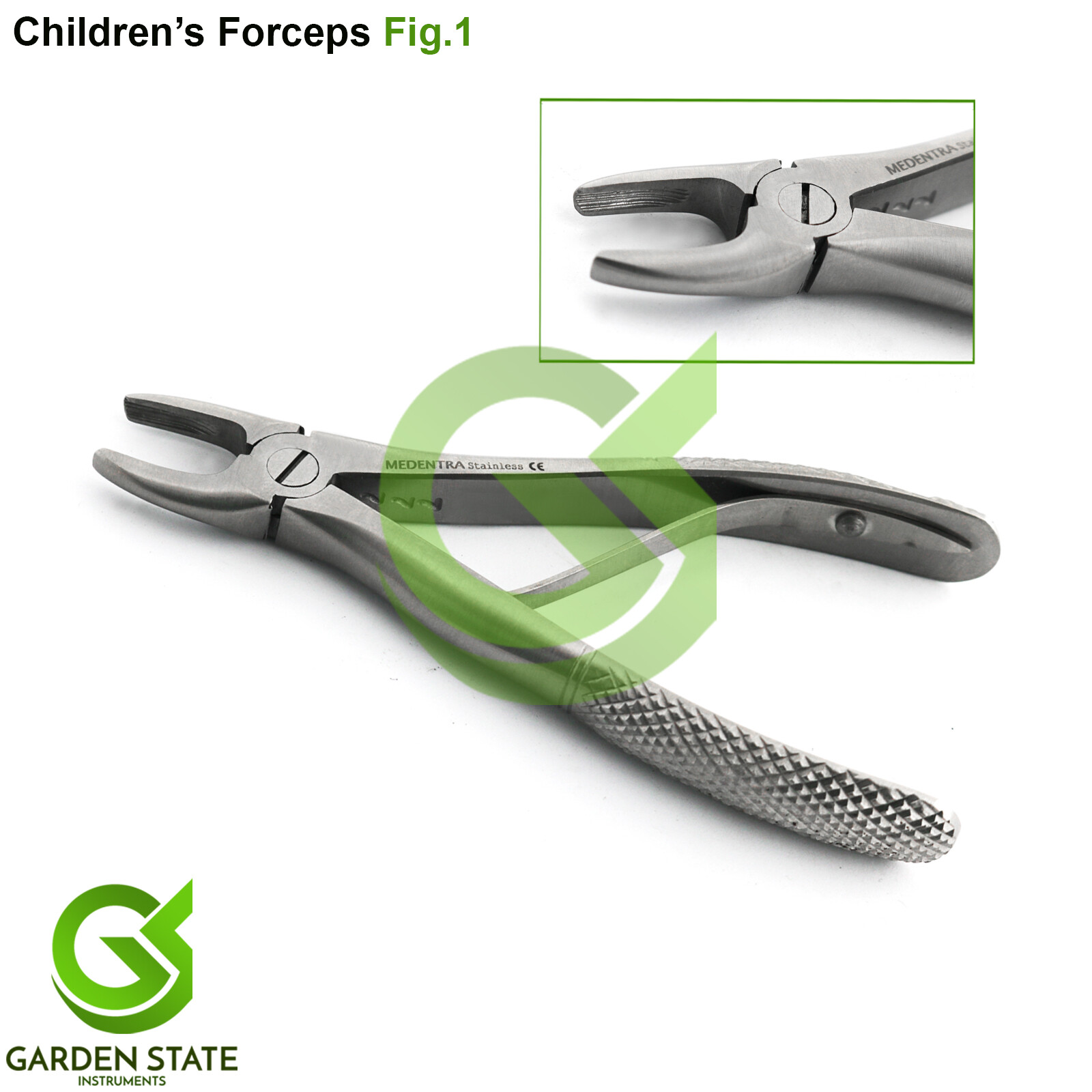 Pedo Kid Tooth Extraction Forceps Fig.1 Dental Upper Centrals Canines Incisors