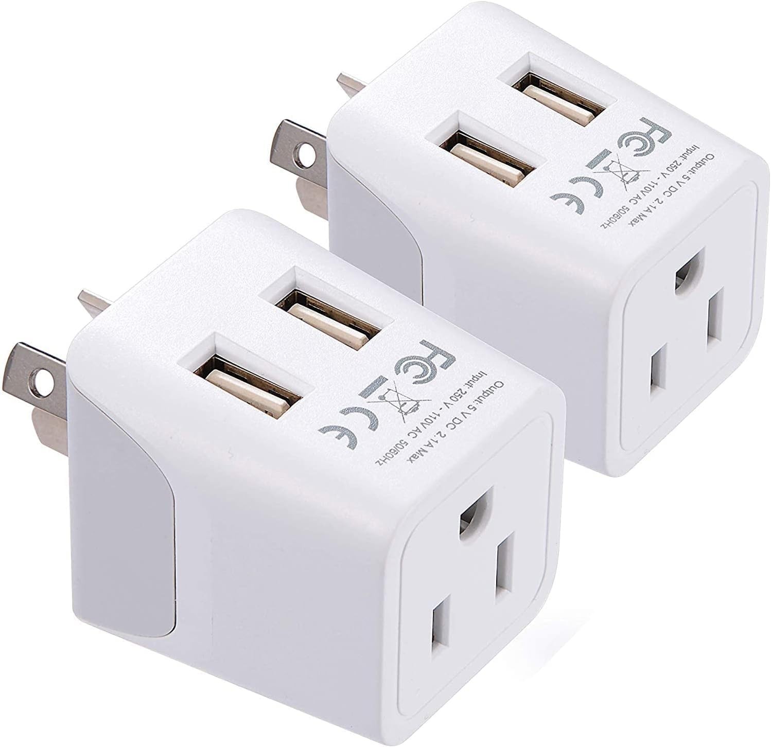Australia, New Zealand, China Travel Adapter Plug with Dual USB Input – Ultra…