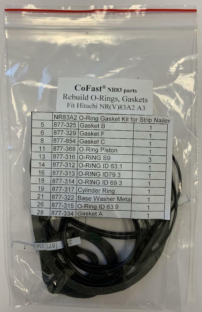 CoFast® High Quality O-Rings, Gaskets Rebuild Kit for Aftermarket Hitachi NR83A2