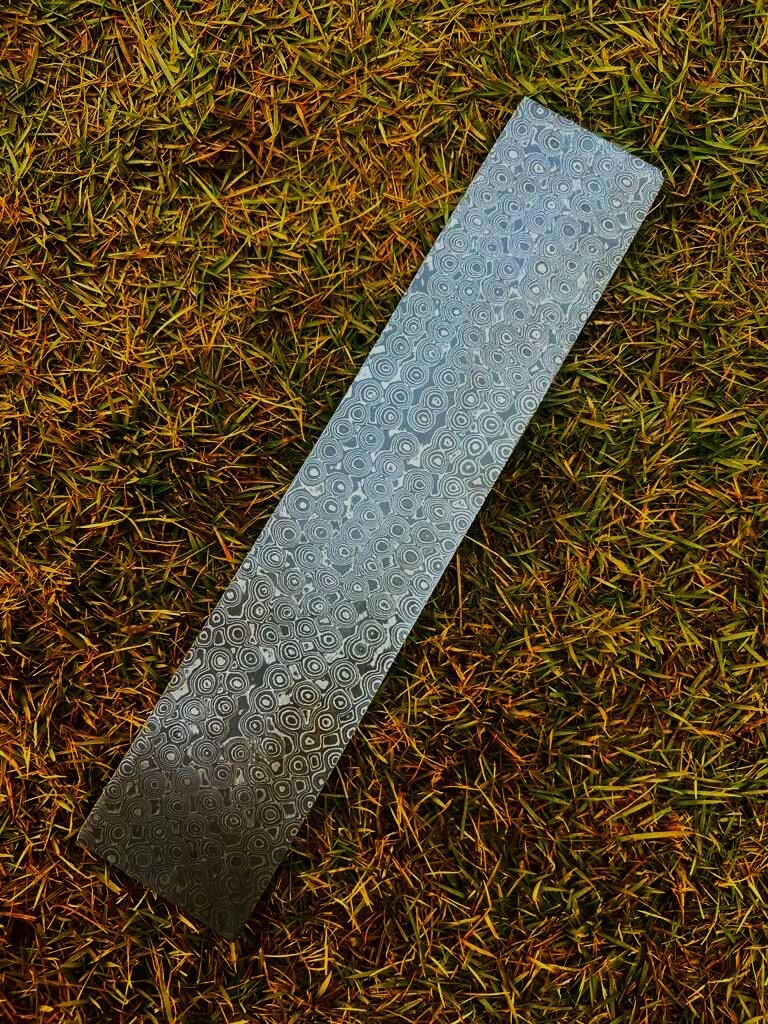 10”Hand Forged DAMASCUS STEEL Billet Bar For Knife Making Rain Pattern 10×2