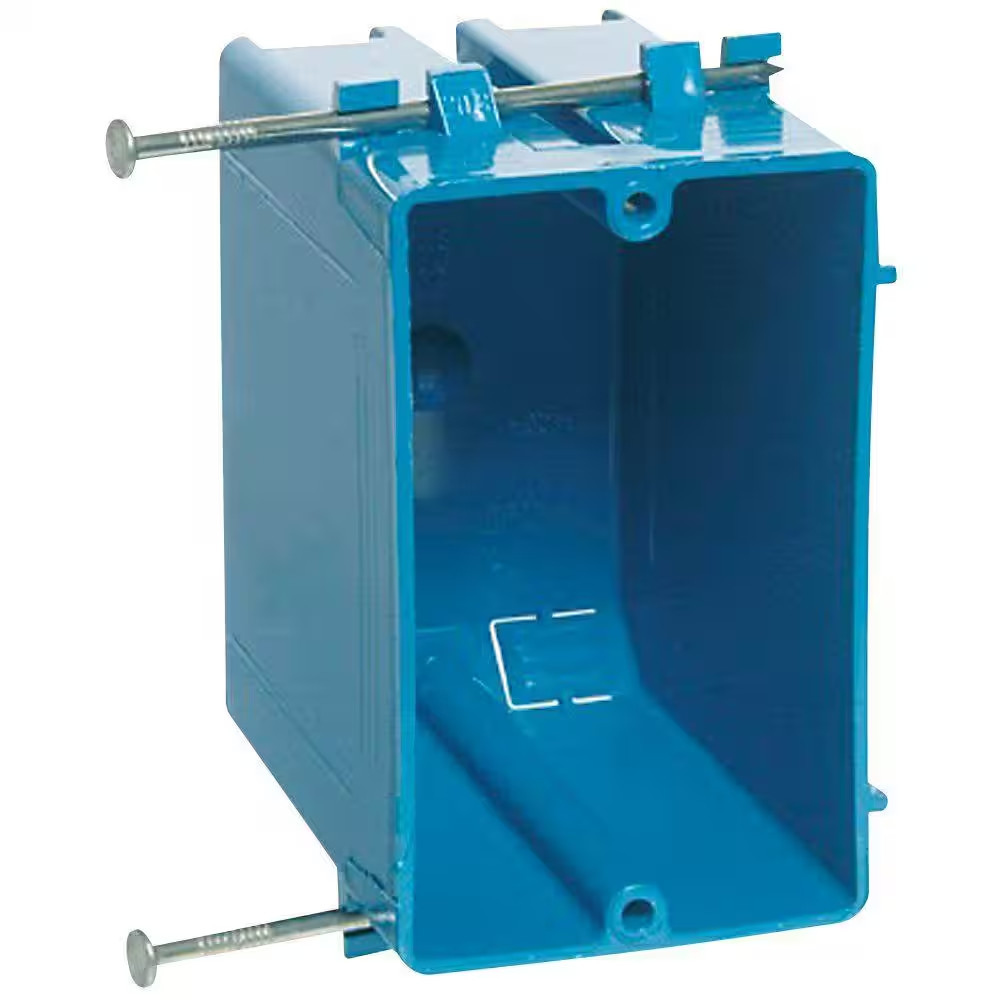 Carlon 1-Gang 20 cu. in. New Work PVC Electrical Outlet Box B120A – Case of 100