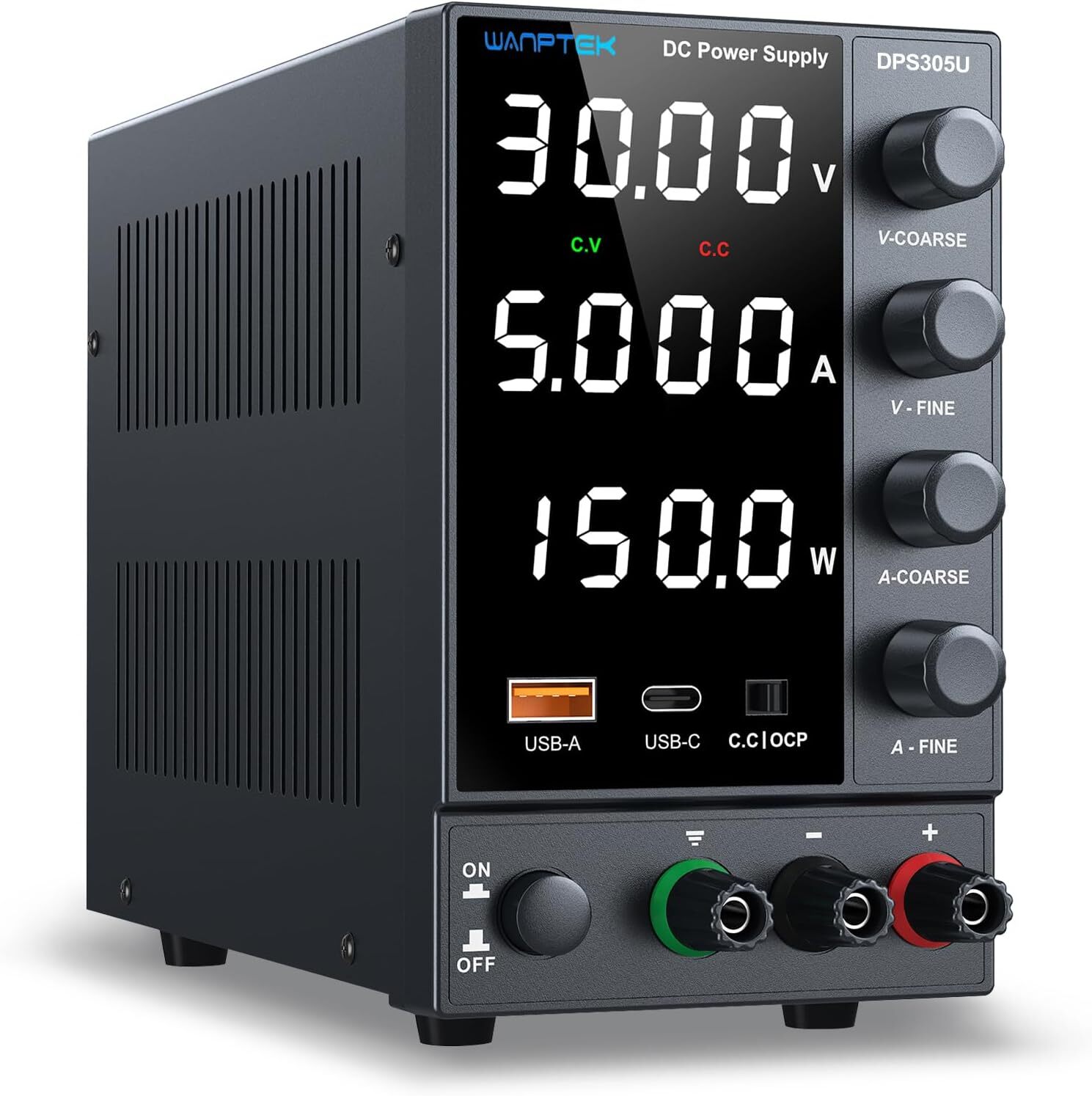 DPS3010U Adjustable DC 0-30V 0-5A 10A Lab Power Supply Variable Bench Switching