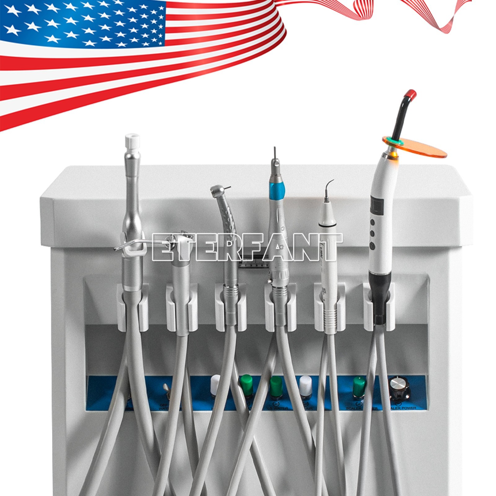 Dental Unit System Air Compressor Curing Light Scales/Delivery Cart Treatment US
