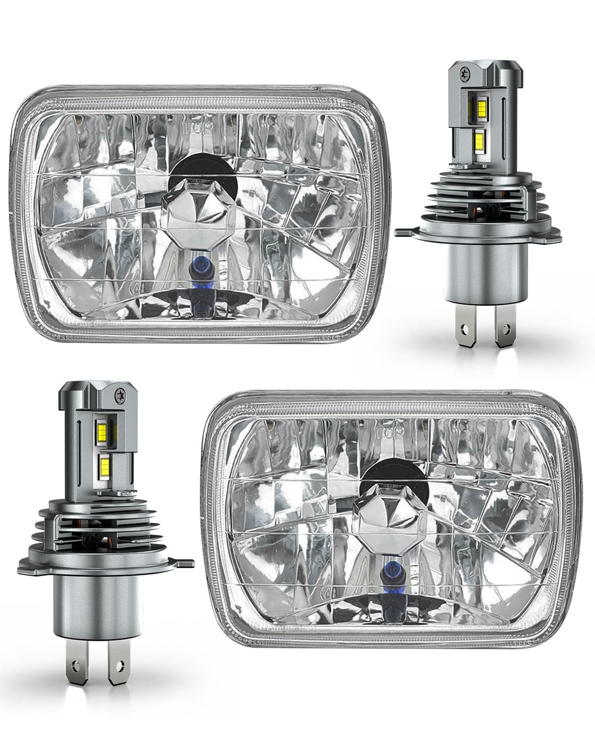 5×7 7×6 LED Headlights High Low Beam Offroad for Freightliner FL80 DOT Approved